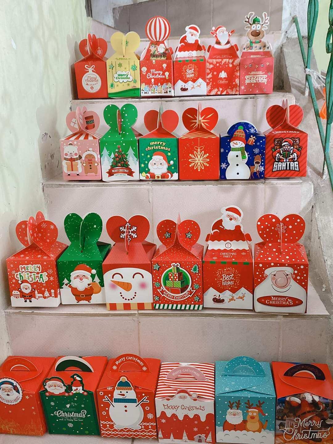 Combo tất + hộp quà noel