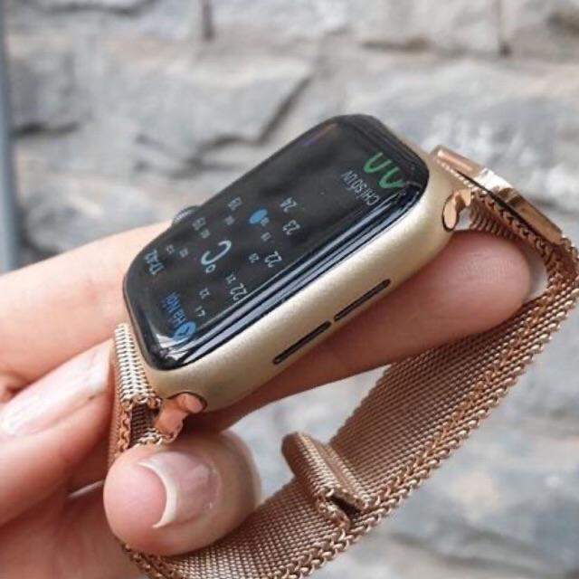 Dán skin đen bóng giả thép và nhiều màu cho iWatch series 1-2-3-4-5-6-SE-7 Che Vết Xước (Tự Dán dễ và đẹp )