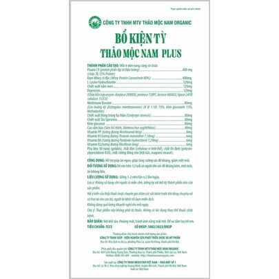SÂM BỔ KIỆN THẢO MỘC NAM PLUS MẪU MỚI