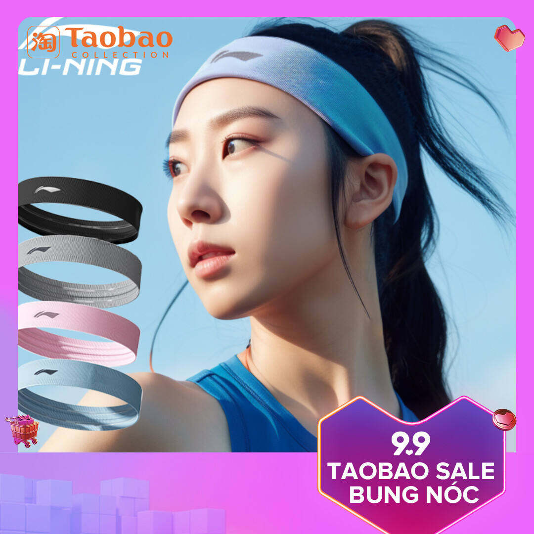 Băng Đô Buộc Tóc Thể Thao Li-Ning Băng Đô Đeo Đầu Chống Mồ Hôi Thấm Mồ Hôi Cho Nữ Khăn Đội Đầu Chạy Bộ Tập Gym Hướng Dẫn Mồ Hôi Cho Nam Băng Đô Buộc Tóc Yoga Mùa Hè Chống Mồ Hôi