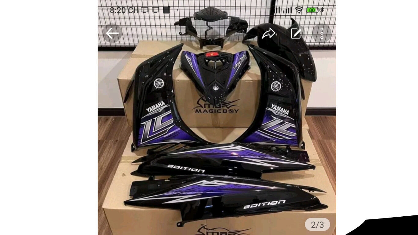Tem exciter 135 lc đen xanh