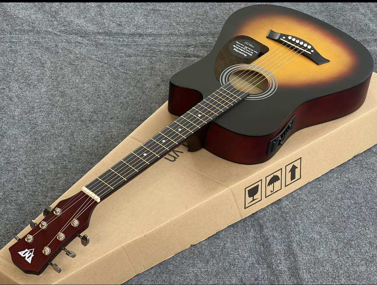 Đàn guitar acoustic T70 giá 1tr50k bản eq kết nối ra loa Đàn T70 size 38 dài 96cm - 3