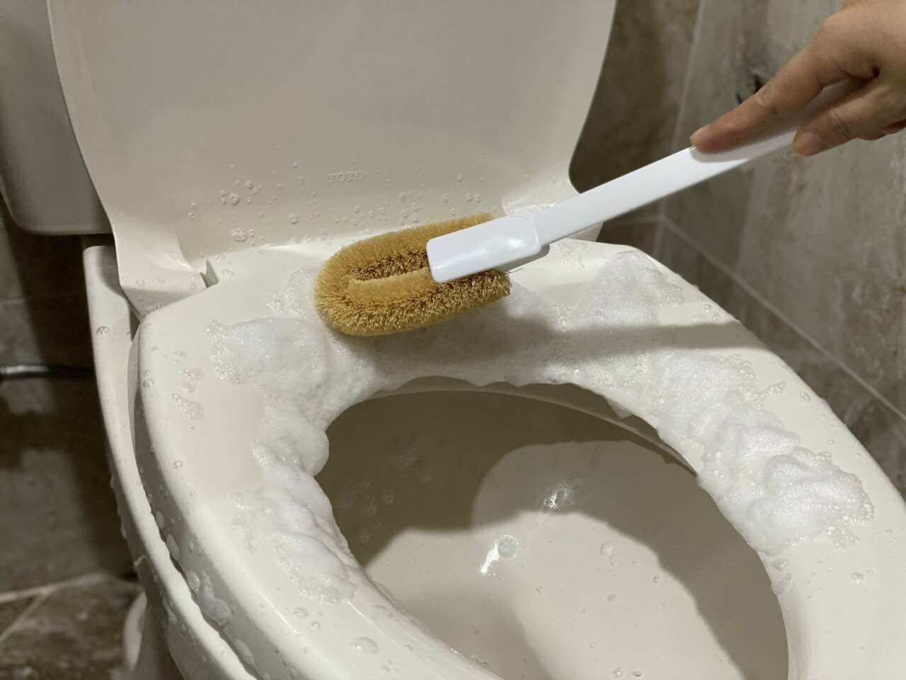 Chổi cọ toilet xơ dừa Nhật