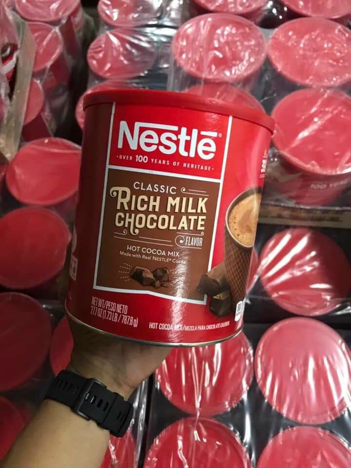 Bột cacao sữa nestle Hót Cocao mix lon giấy 787gr