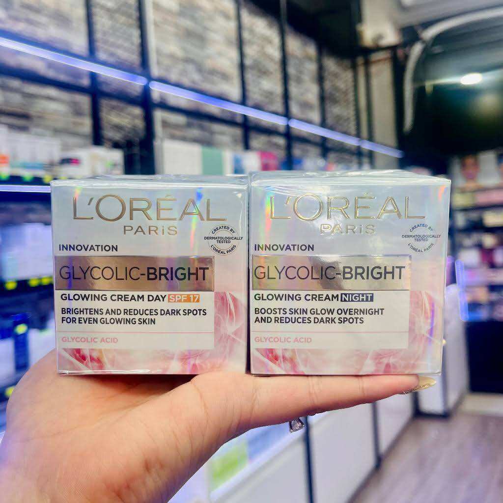 Kem Nám Ngày Loreal Glycolic Bright Sáng Da 15ml