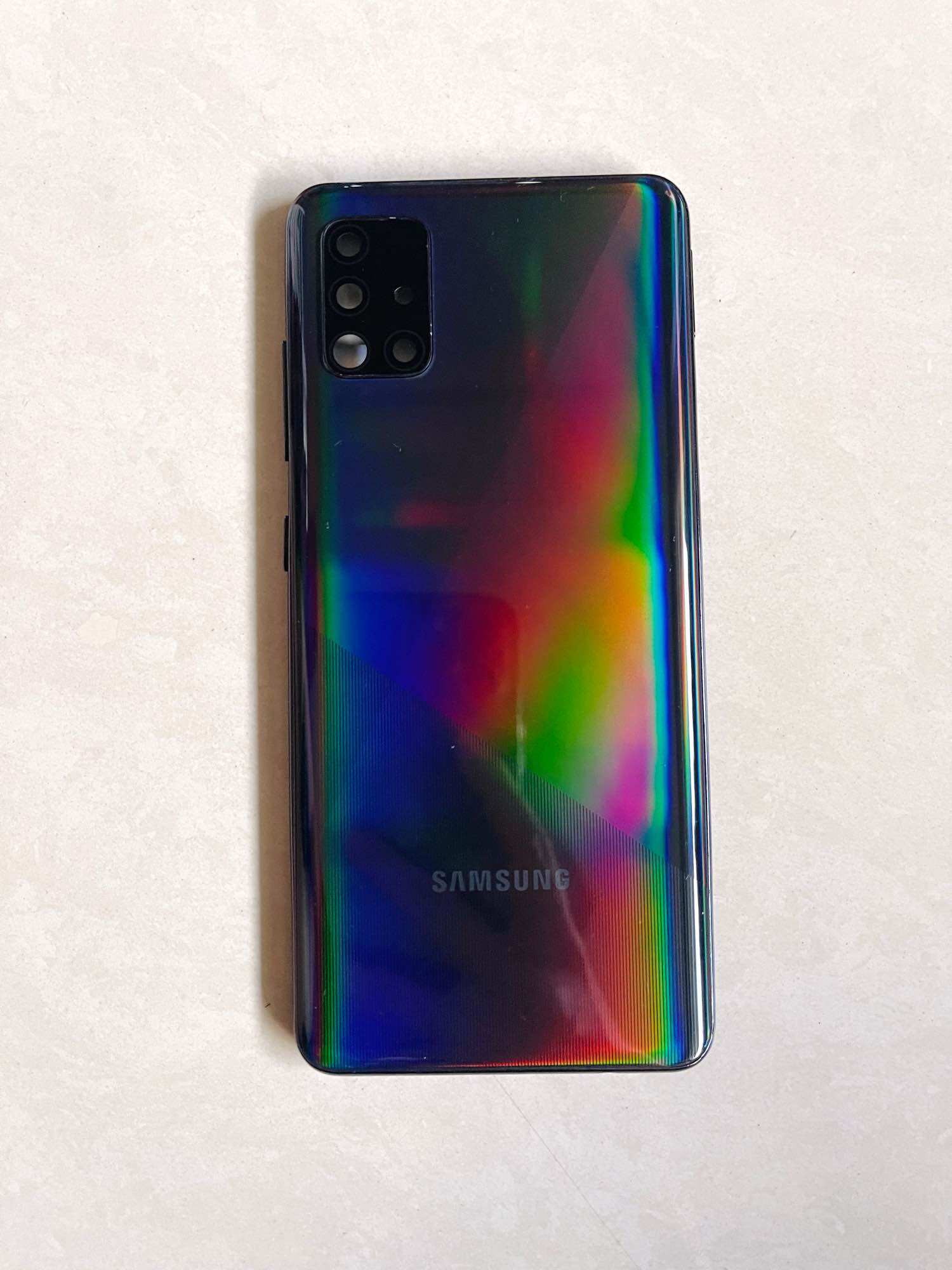 Vỏ bộ Samsung A51 kèm kính camera + khay sim