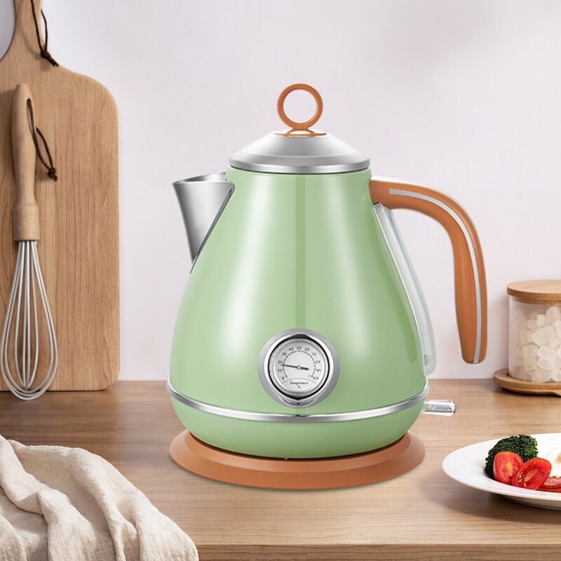 Nồi Sôi Điện Bằng Thép Không Gỉ 304 Cổ Điển, Nồi Sôi Nước, Nồi Trà Tự Động, Chống Khô, Nồi Sôi Nước Melchioni KE-1219