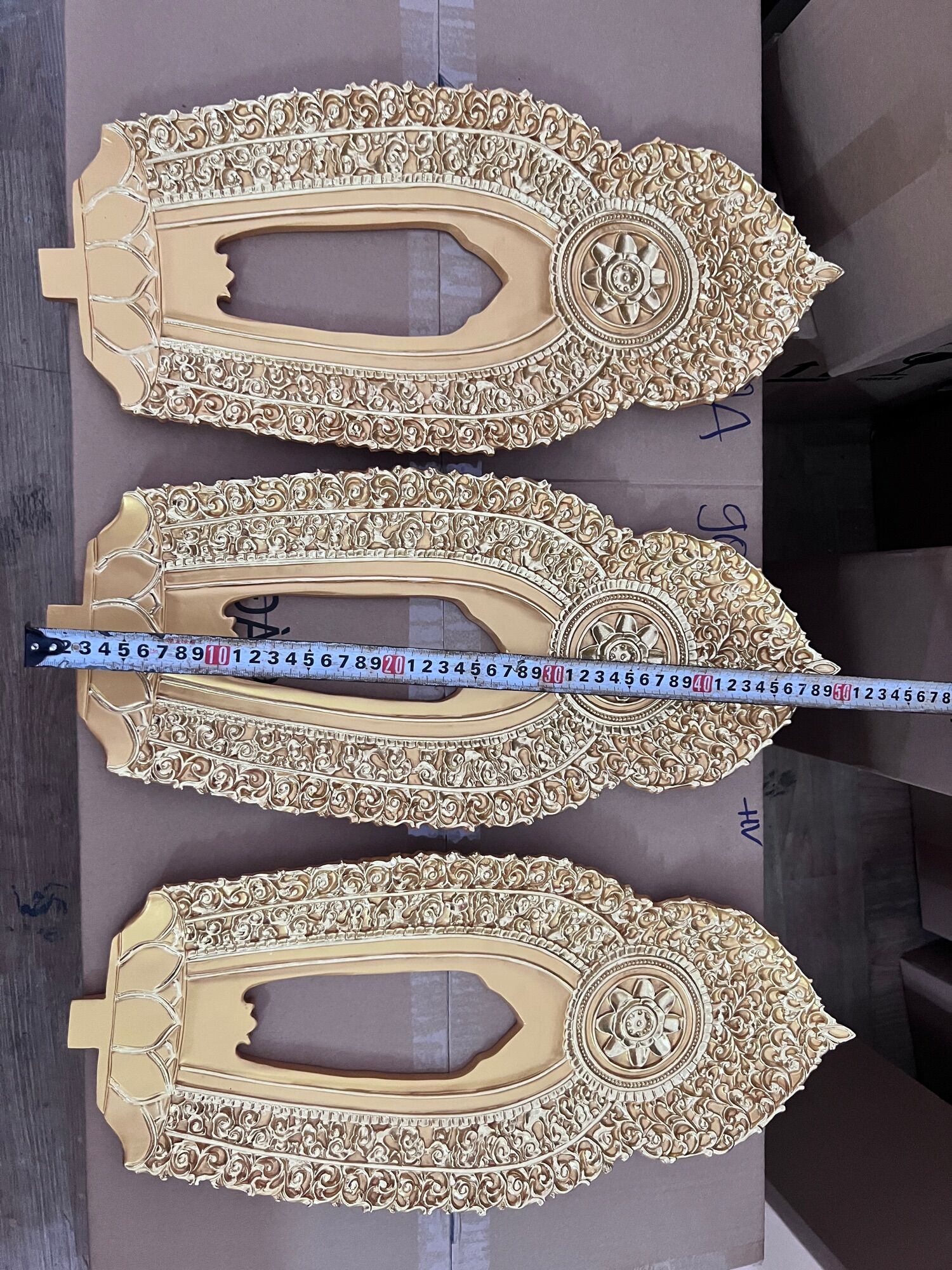 1 Bộ 3 lá đề cho tượng tam thánh cao 50cm