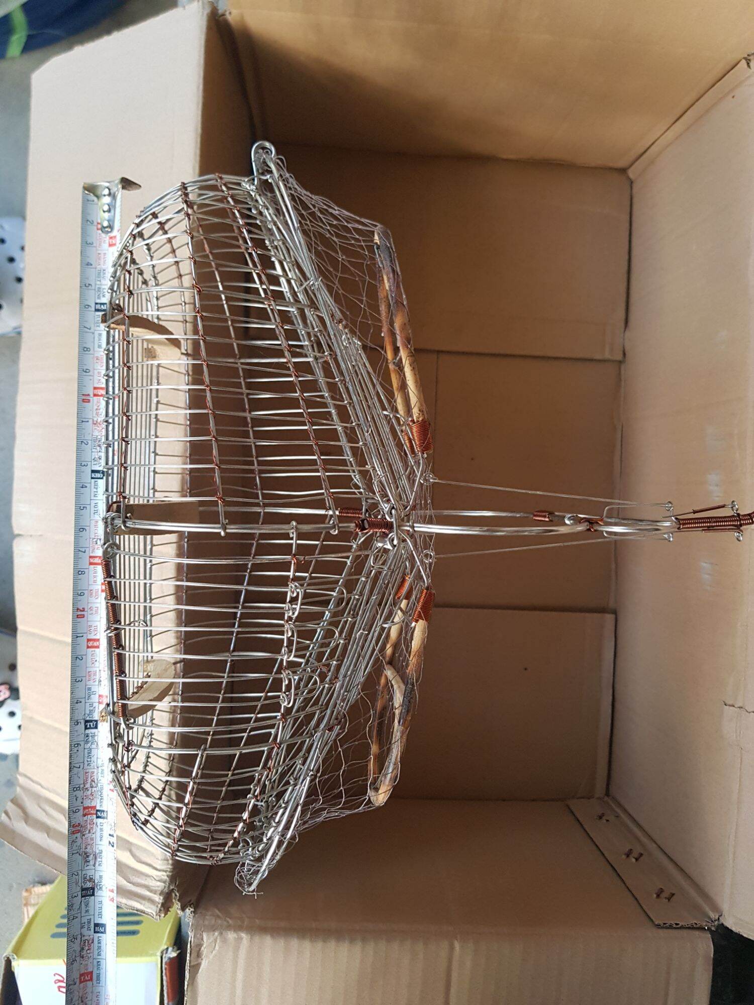 Lồng bẫy chim khuyên inox xịn