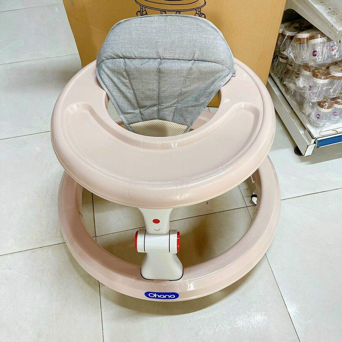 Xe tập đi tròn điều chỉnh độ cao gấp gọn BabyWalker OHana
