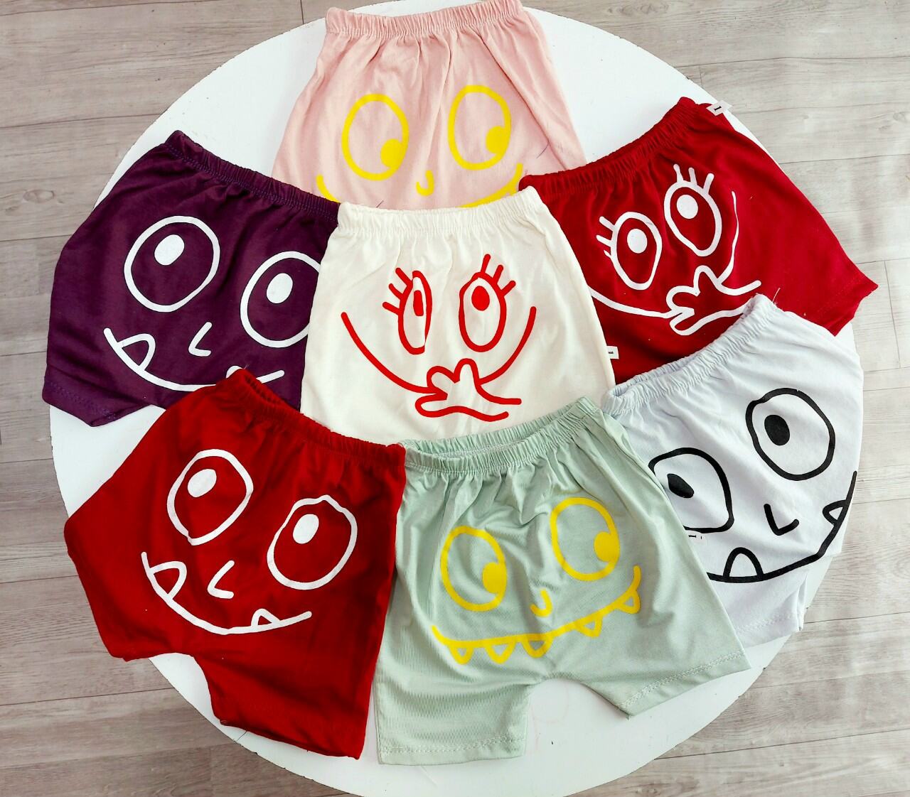 [XẢ KHO] 10 Quần Đùi Chục Mông Thú Thun Xuất Mềm Mịn Cho Bé 6-14kg