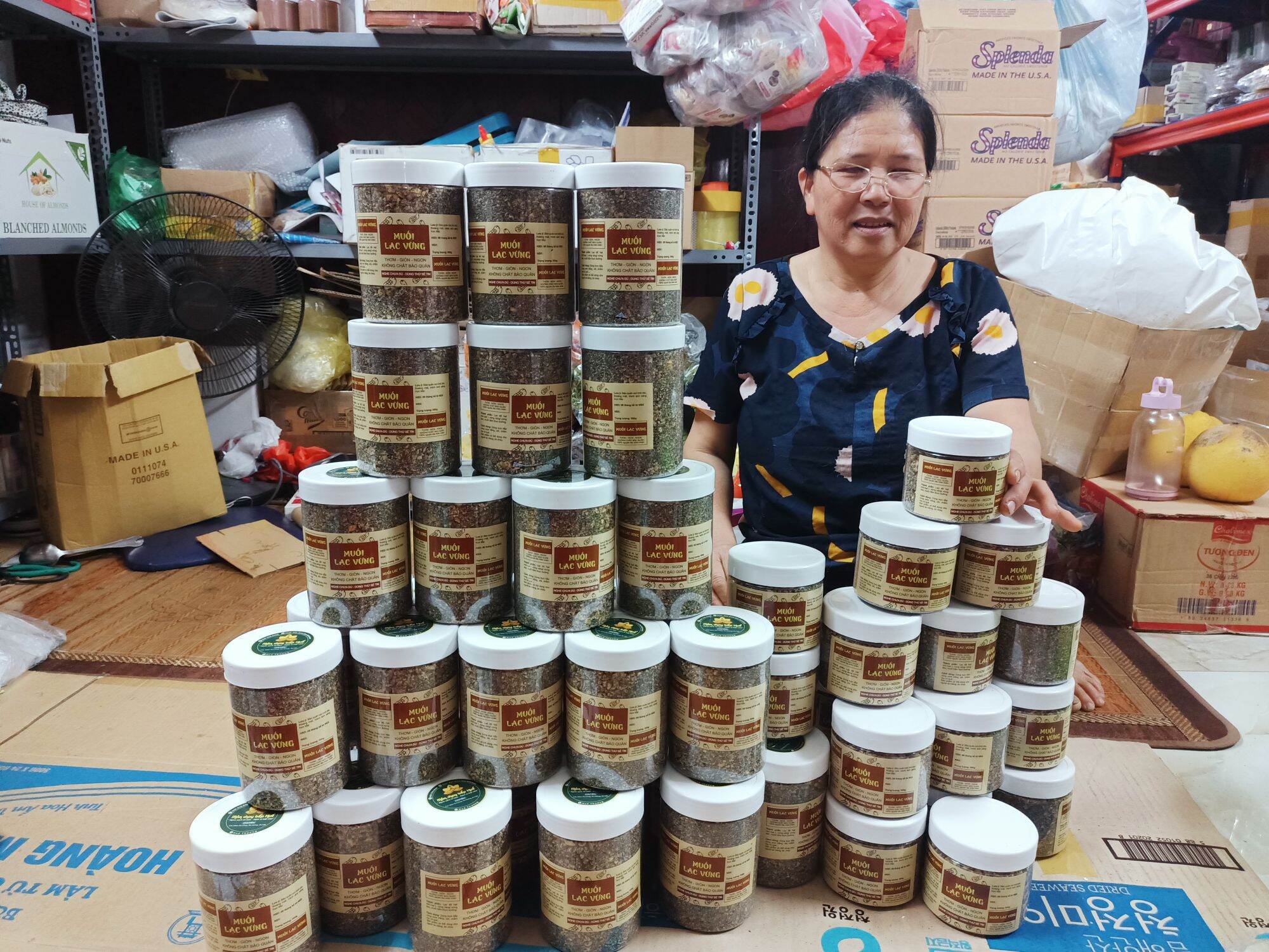 1kg muối lạc vừng thơm ngon(Lạc đỏ vừng đen)