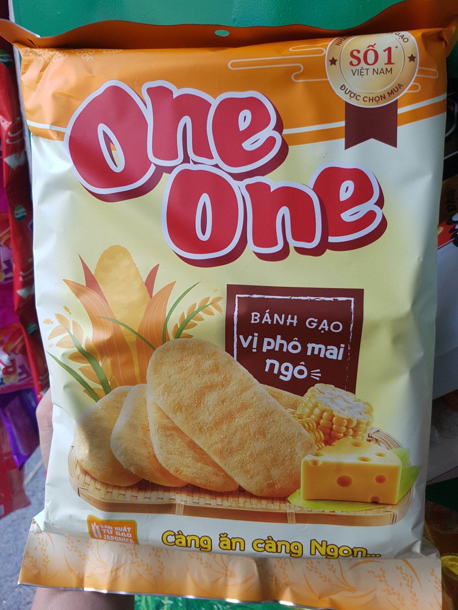 Bánh gạo vị phô mai ngô one one - 118g