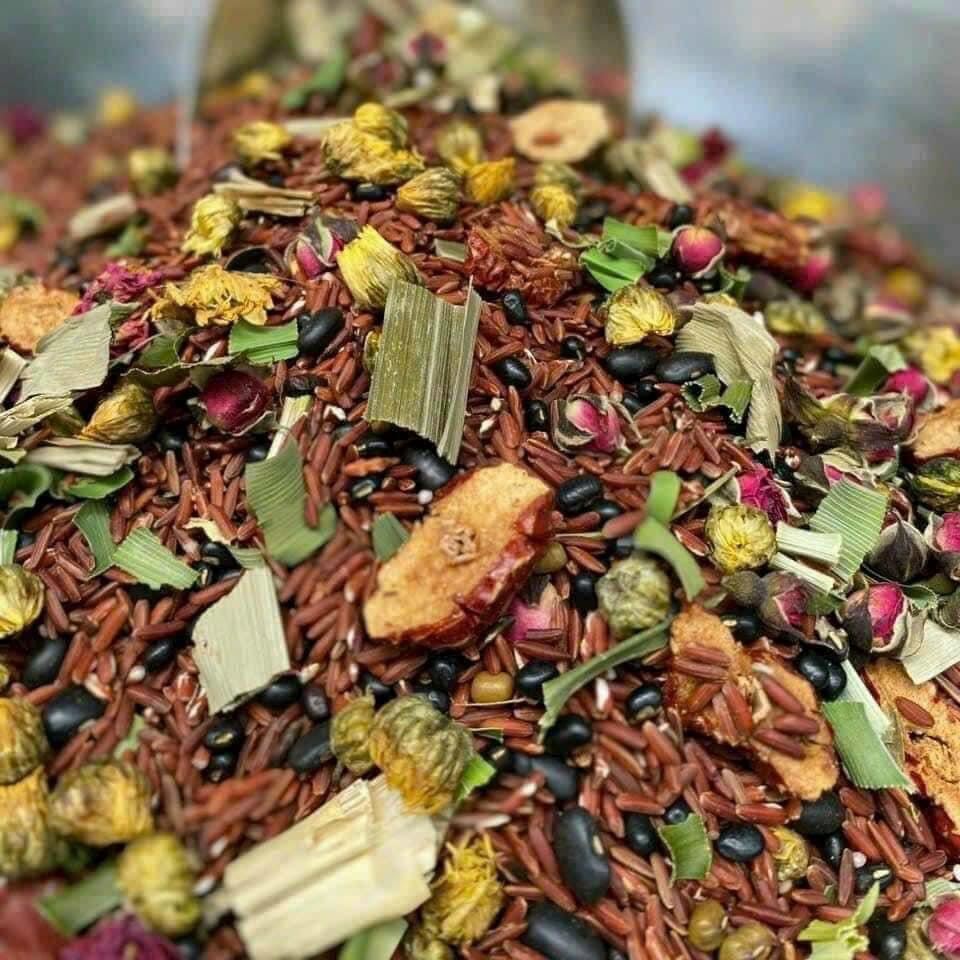 Trà gạo lứt thảo mộc