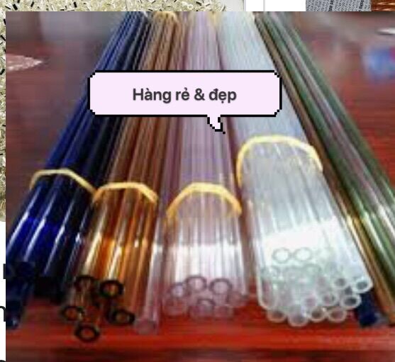 10 ống thủy tinh màu 20cmf7 chon màu