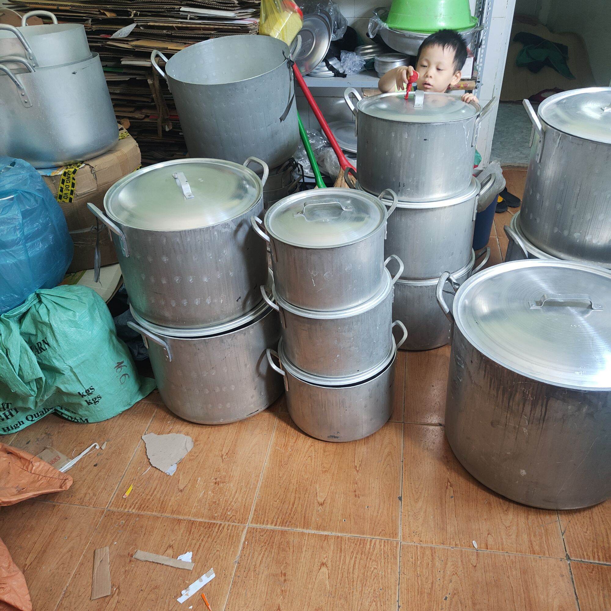 NỒI NHÔM GÒ LOẠI  DẦY DUNG TÍCH (12LIT,16 LÍT, 20 LIT,25 LÍT)