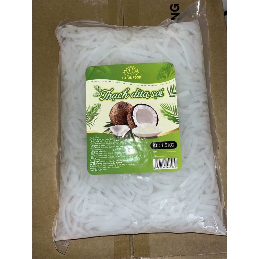 Thạch dừa sợi lotus food bịch 1.5kg