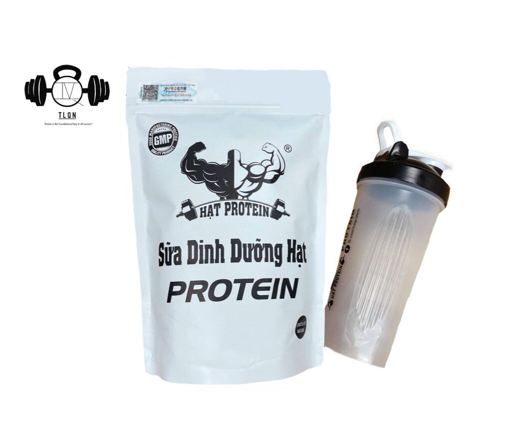 Sữa Tăng Cân Tăng Cơ Hạt Protein 500gram (Khi mua 2 bich Tặng Bình Lắc )