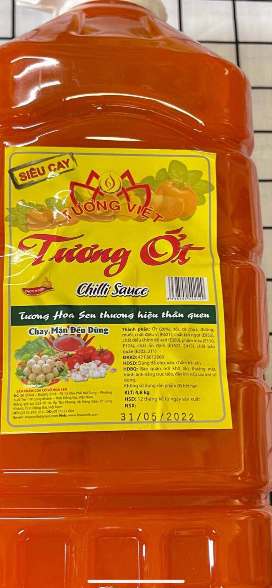 TƯƠNG ỚT TƯƠNG VIỆT HOA SEN 5KG
