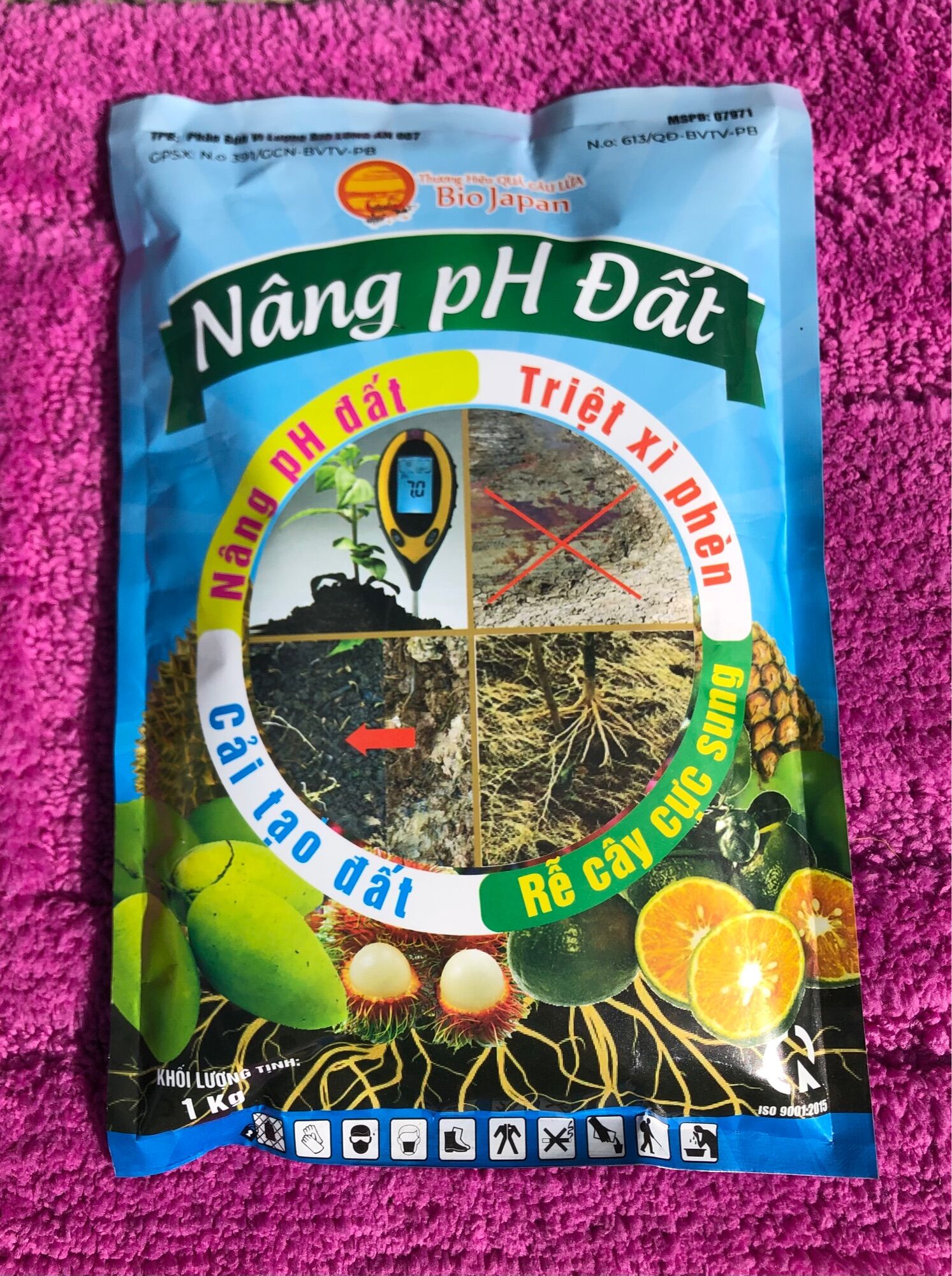 Nâng ph đất gói 1 ký . hàng chính hãng quả cầu lửa