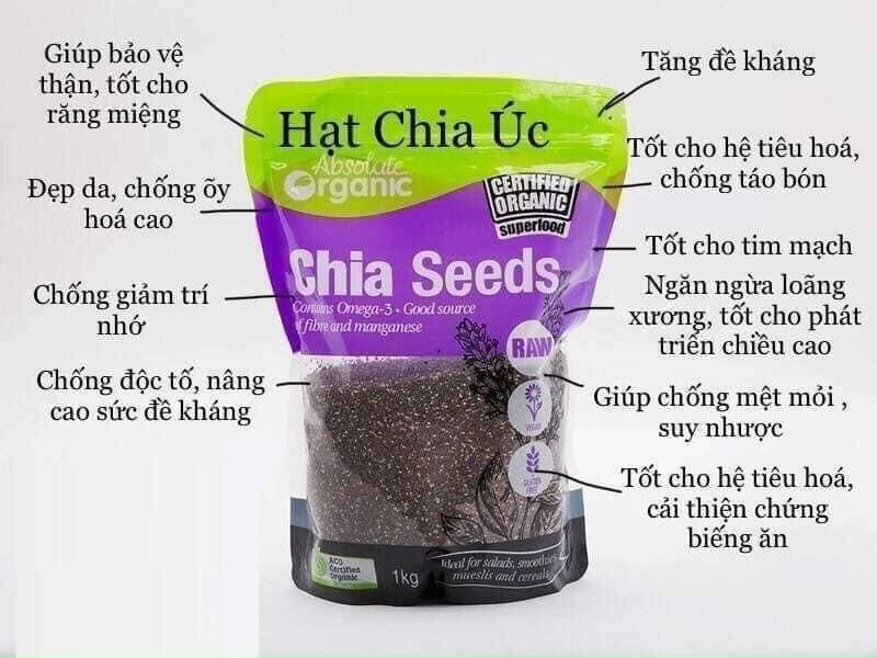 HẠT CHIA ÚC ORGANIC 1KG
