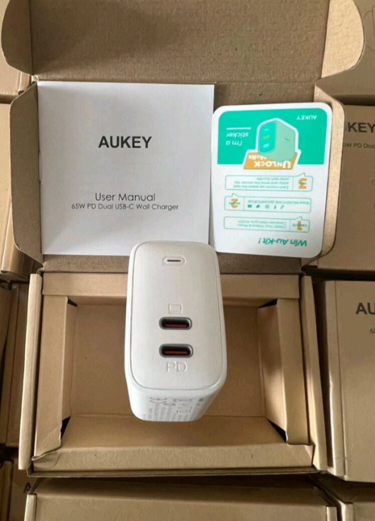 [New]Củ sạc AUKEY 60W..65W Dual-Port PD