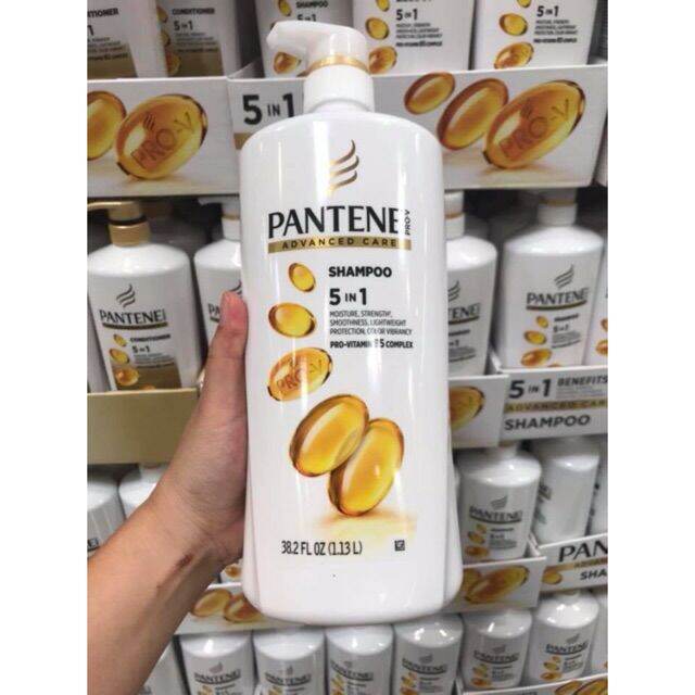 [Hcm]Dầu Gội Pantene Advanced Care 5In1 Shampoo Pro Vitamin B5 Complex 1.13L Mỹ