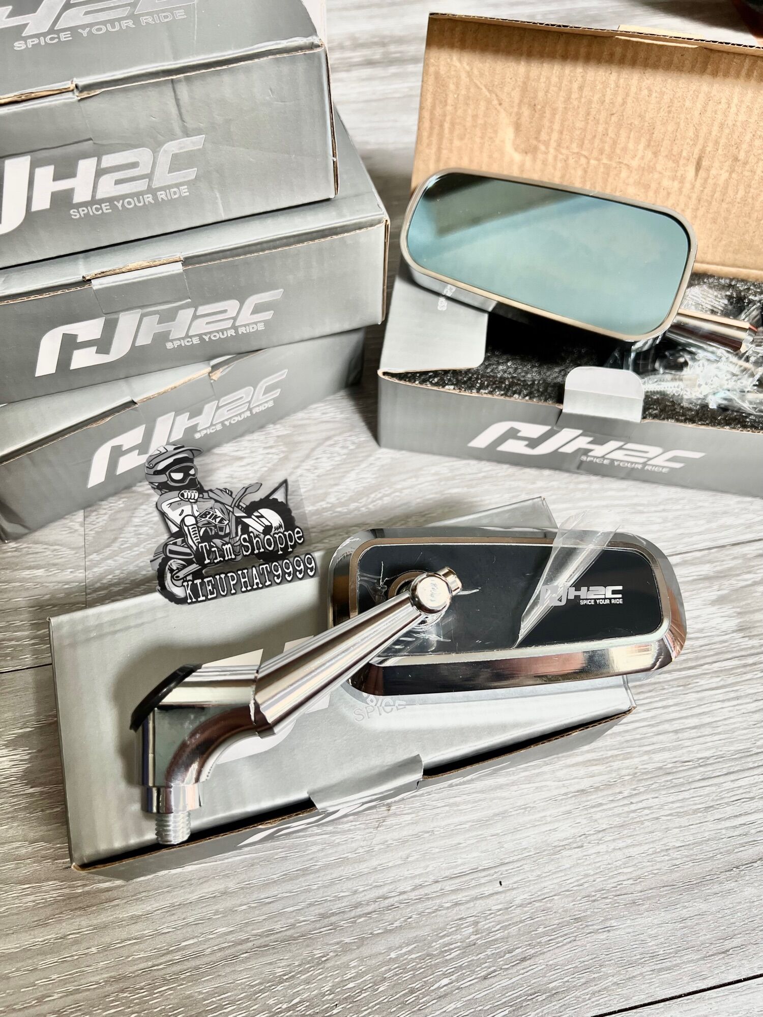 Kính/ Gương H2C INOX XI KEN  Bạc