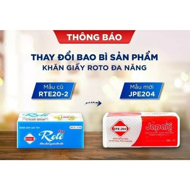 Khăn Giấy Lau Tay Roto20-2 lớp RT20-2 - kho xưởng sỉ & lẻ như ý
