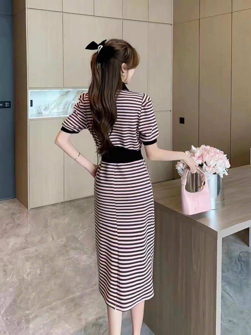 ( HÀNG QUẢNG CHÂU SIÊU CẤP) ĐẦM BODY SỌC - DÁNG DÀI - SIÊU HACK DÁNG