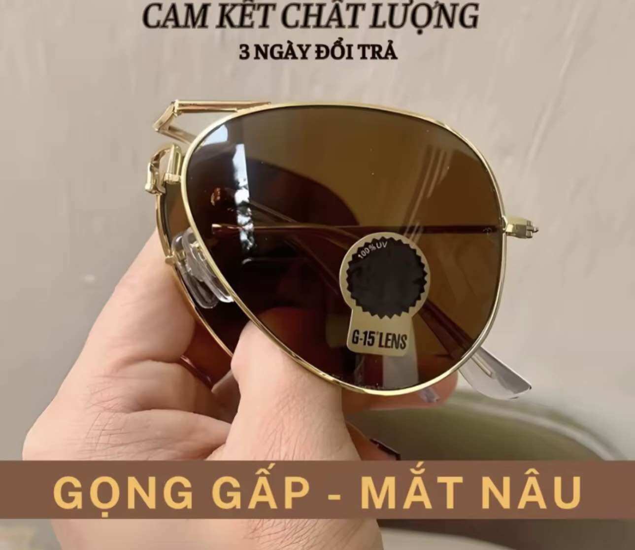 Kính Mát Thời Trang Nam Nữ Unisex Cổ Điển