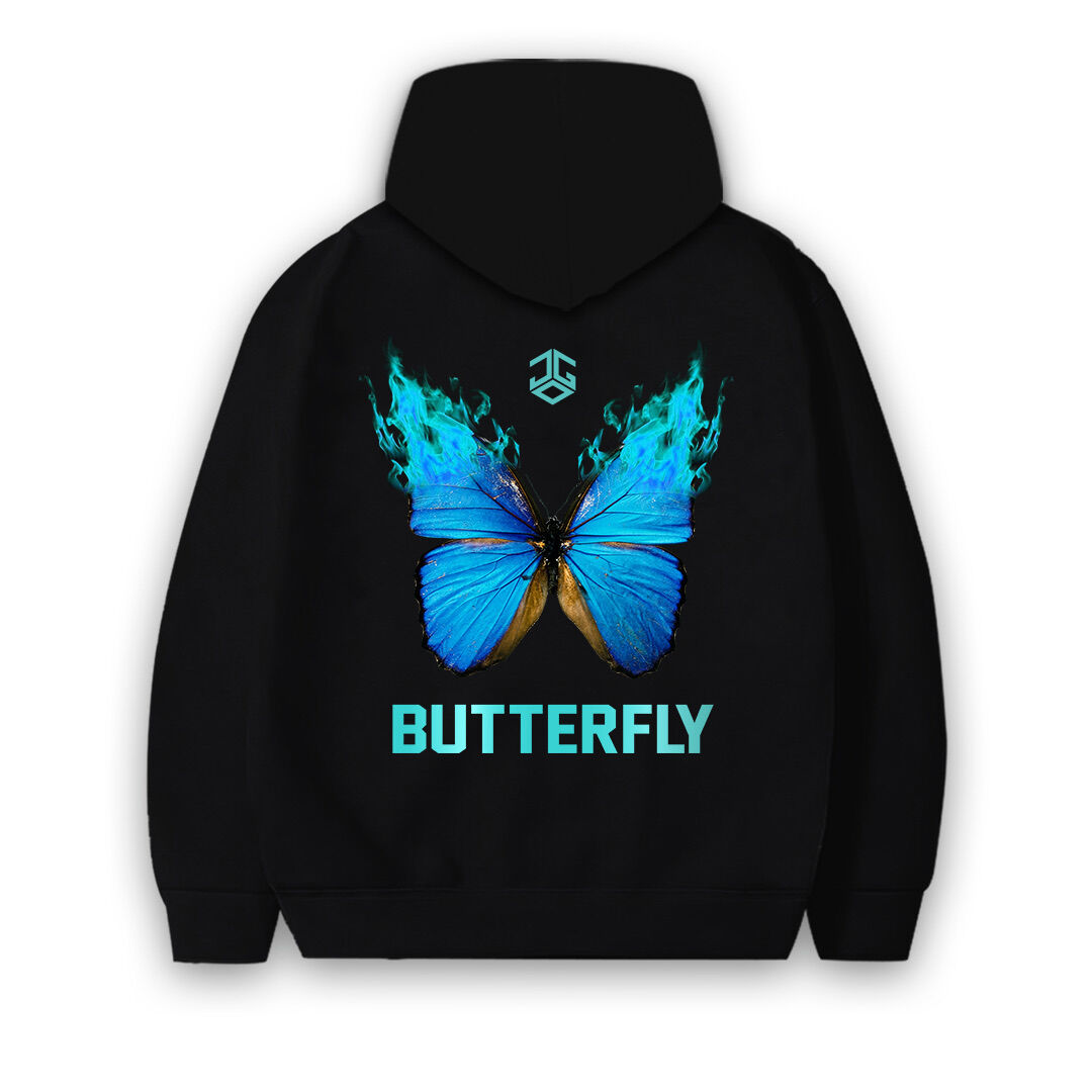 Áo hoodie butterfly jog unisex nam nữ nỉ bông form rộng