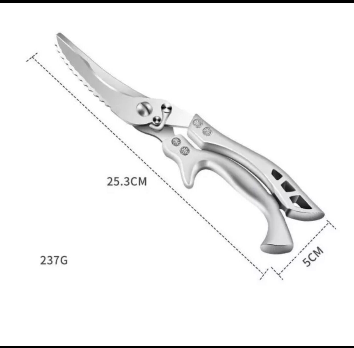 Kéo đa năng nhà bếp kéo zwiliing Đức - Chất liệu thép không gỉ 4CR13 - Trọng lượng 200 Gram