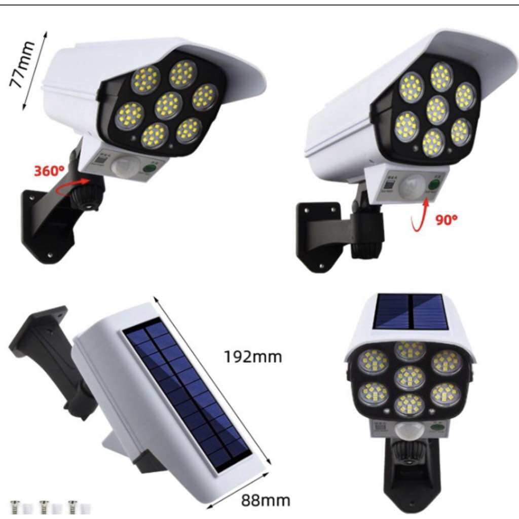 Đèn Cảm Biến Năng Lượng Mặt Trời Ngụy Trang Camera CL-877A GL-2163