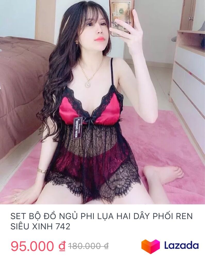 bộ phi phối ren bản lớn ren cực mềm có mút ngực