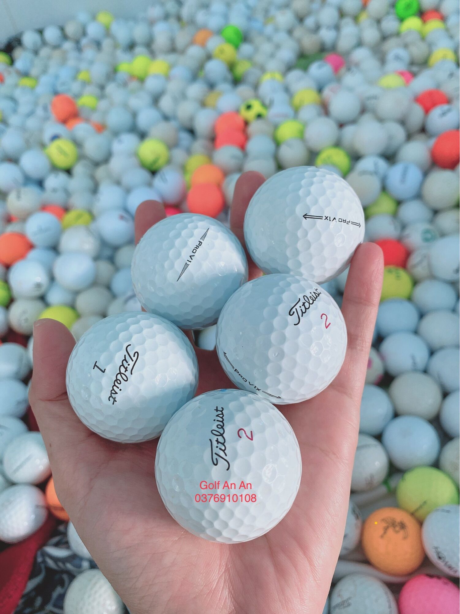 (combo 10 quả)Bóng Golf Titleist pro v1_pro v1x chính hãng loại 1