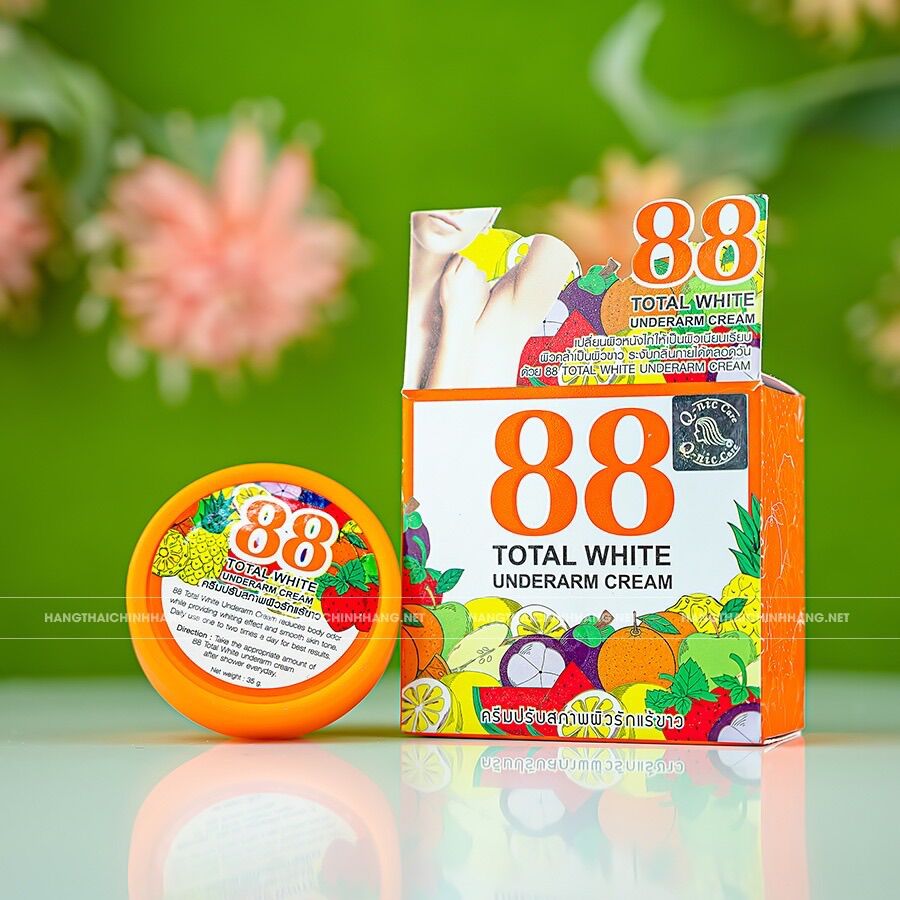 CHE TÊN SP Kem giảm thâm Nách và khử mùi hôi nách 88 Total White Underarm Cream Thái Lan 35gr chính hãng