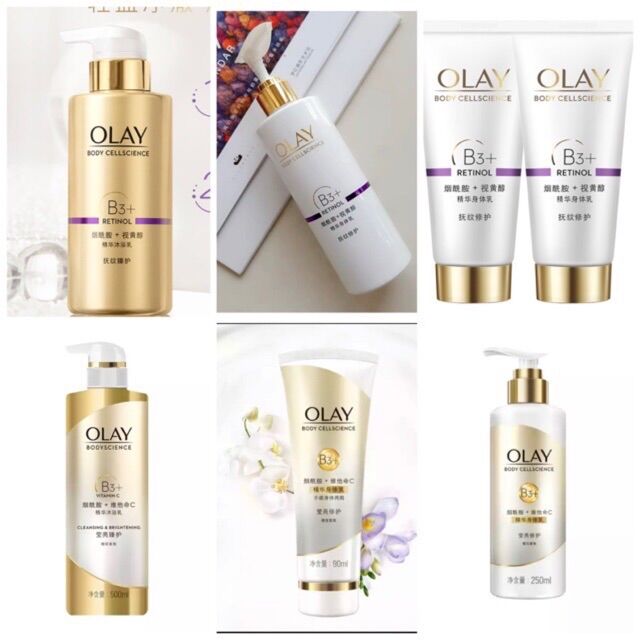 Sữa dưỡng thể Olay B3 + Vitamin C có sẵn