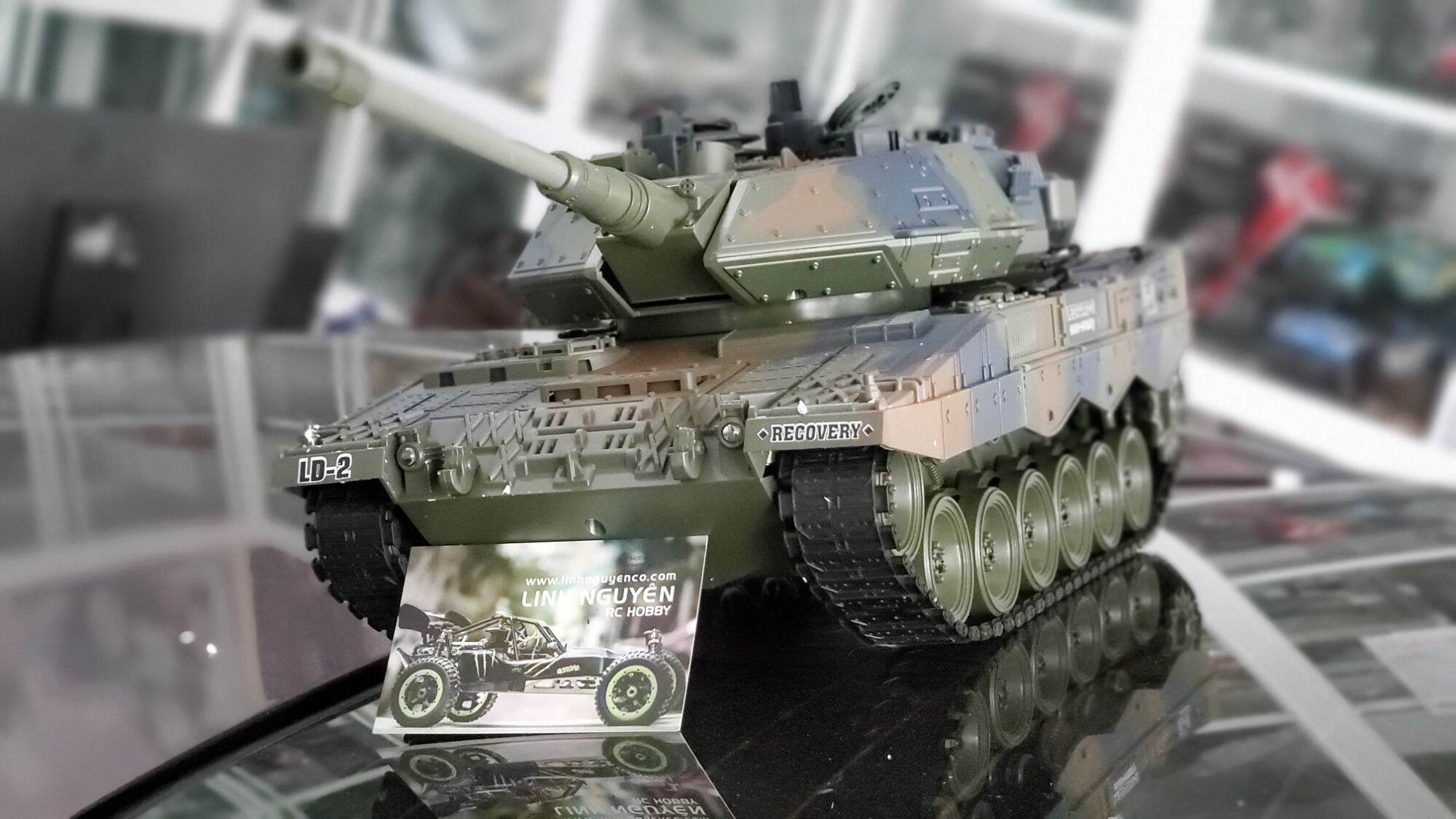 Xe tăng Germany Leopard 2A6 Model tỉ lệ 1/18 điều khiển từ xa có bắn và tạo khói