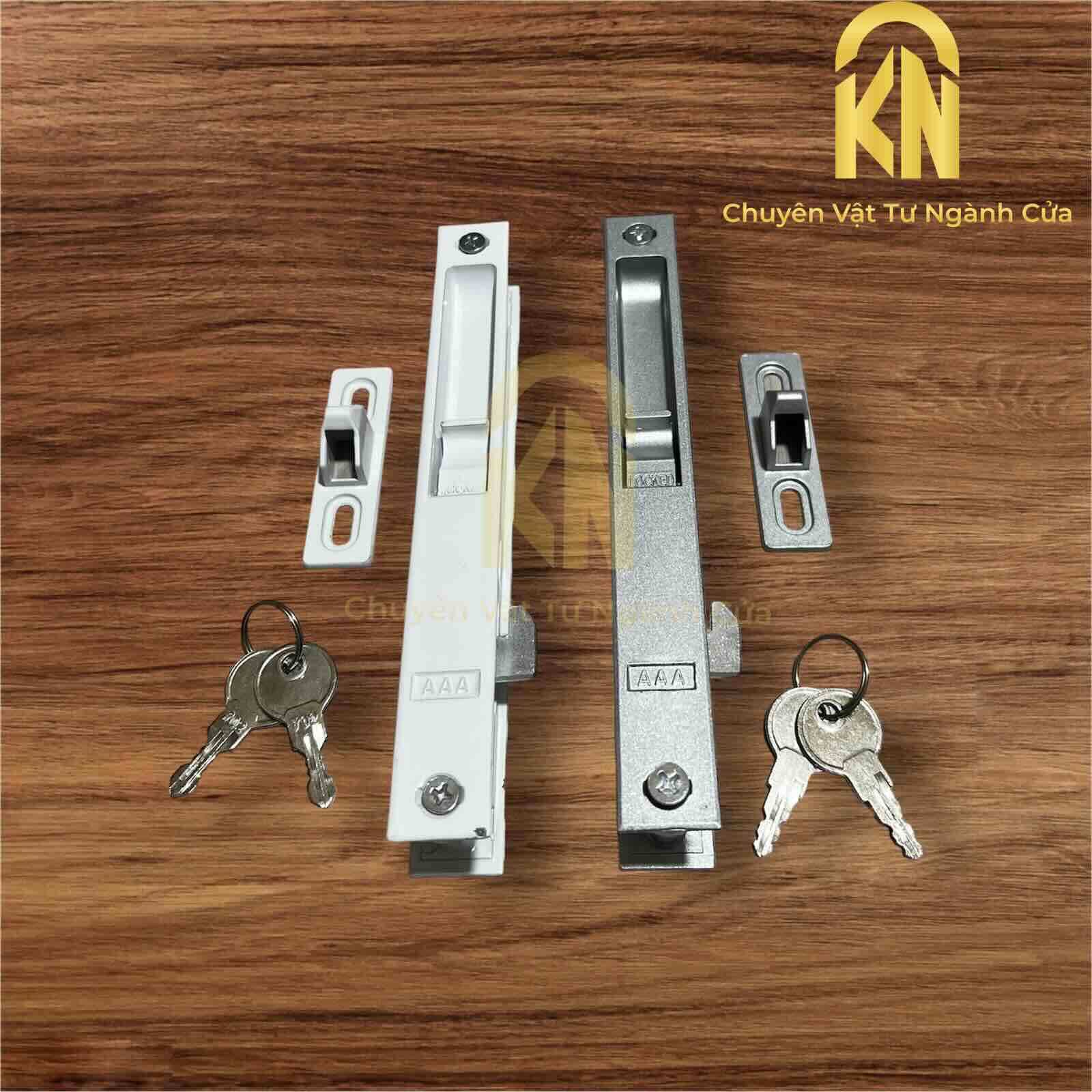 Khóa TB cửa lùa đi nhôm - khoá âm cửa lùa