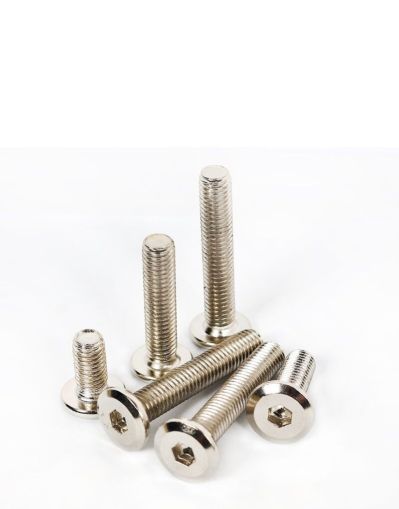 Set 10 cái M6 Bulong lục giác chìm đầu dẹt M6 thép mạ