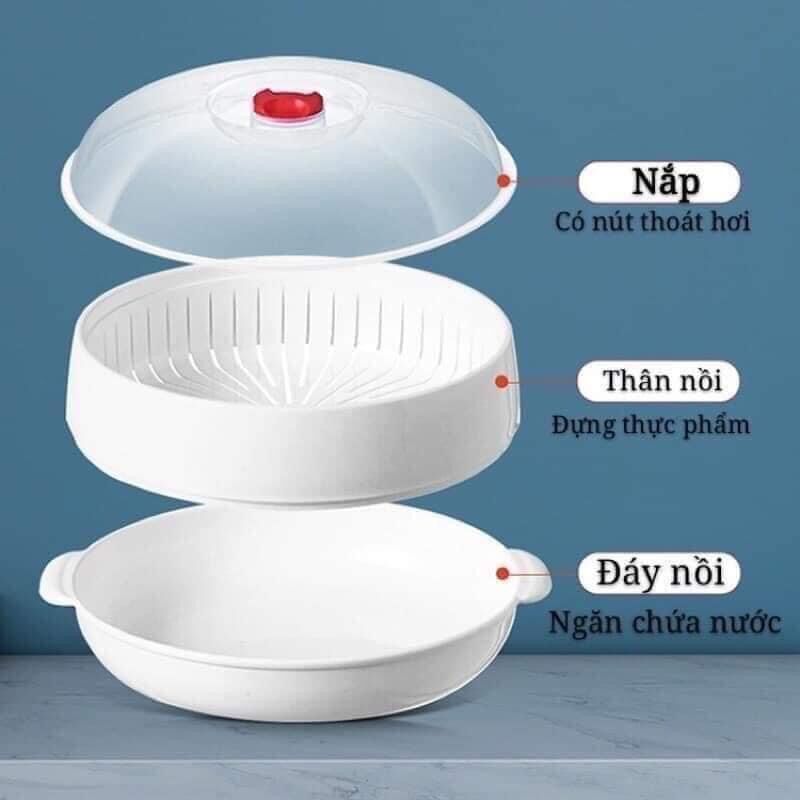 Khay hấp lò vi sóng