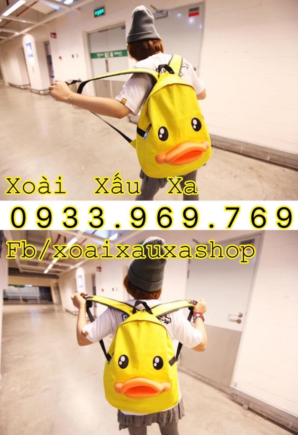 Balo mỏ vịt B-Duck hoạt hình dễ thương