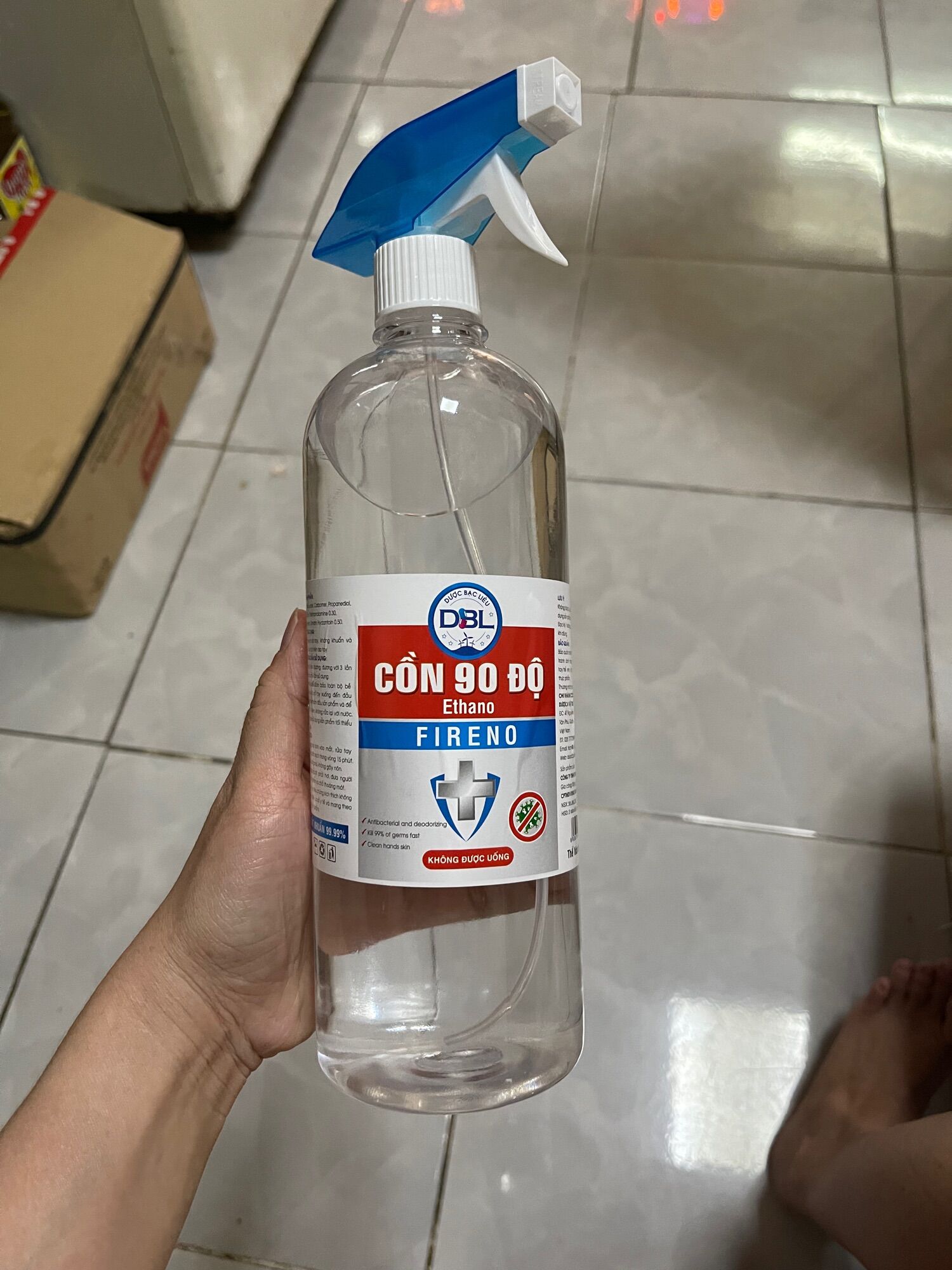 Cồn sát khuẩn 90 độ chai 1 lít