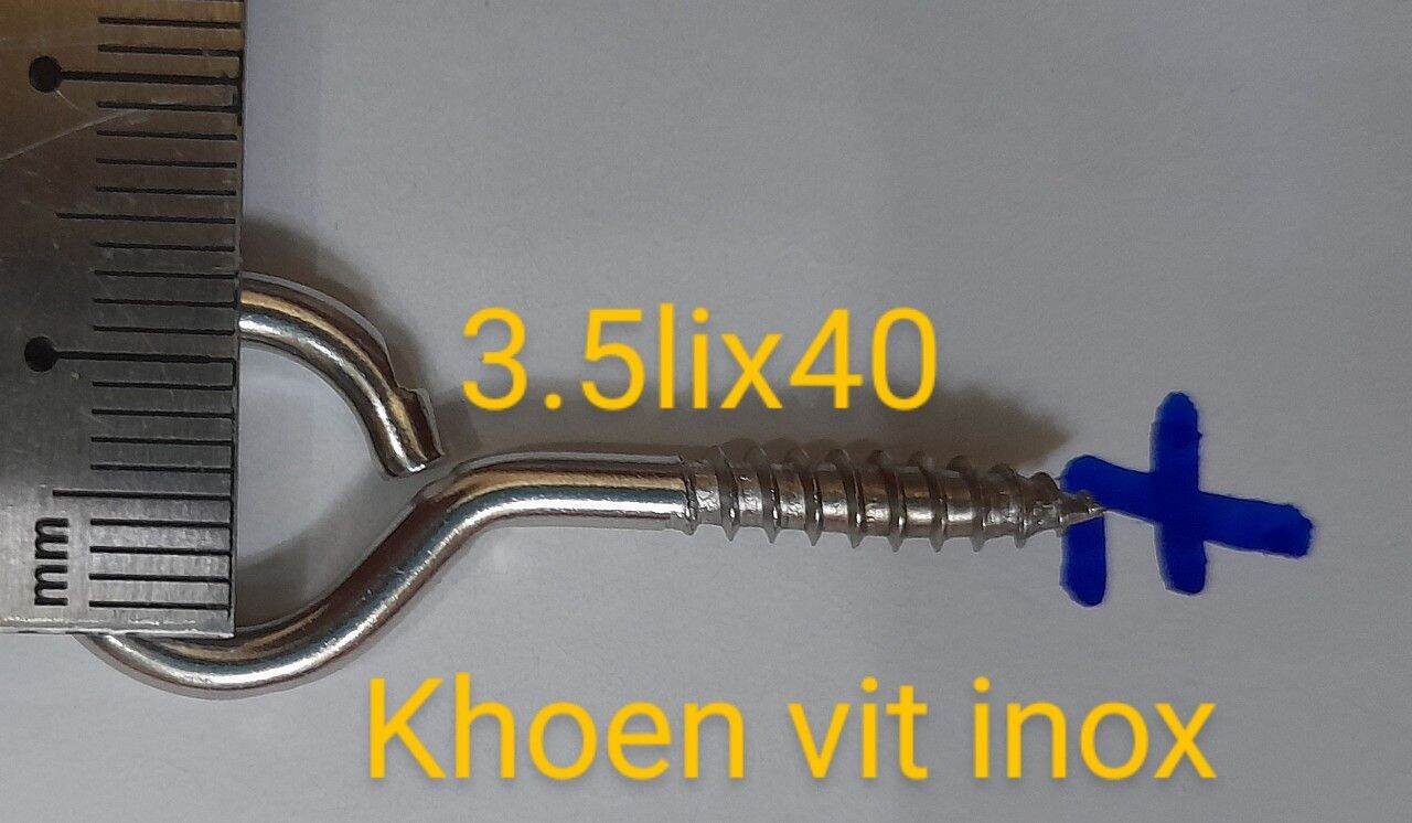 10 cái Khoen Vít tròn Inox