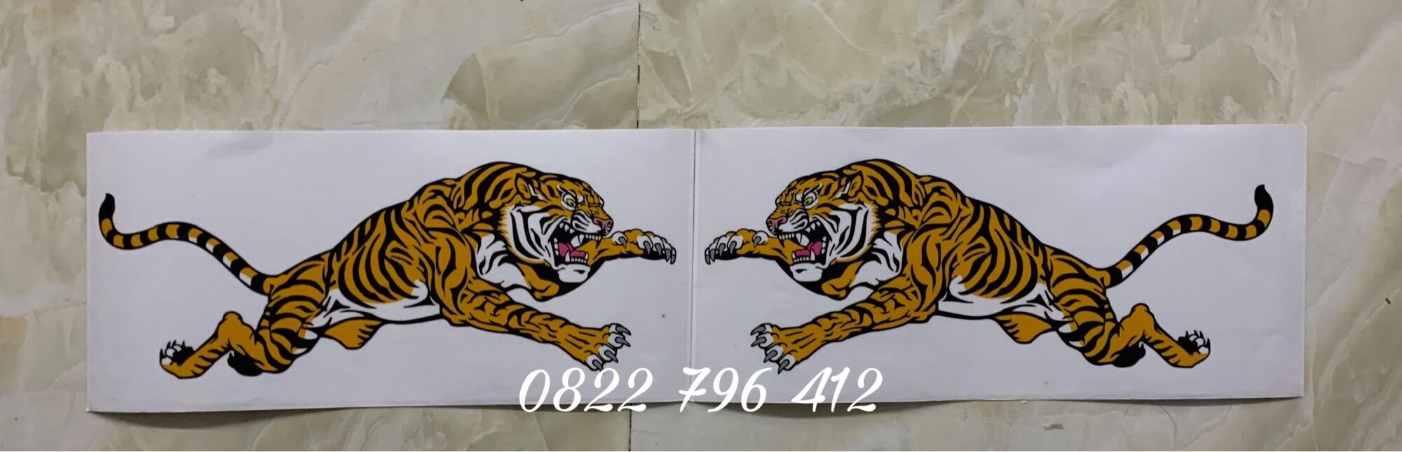 Tem hổ dán trang trí xe ô tô , xe tải