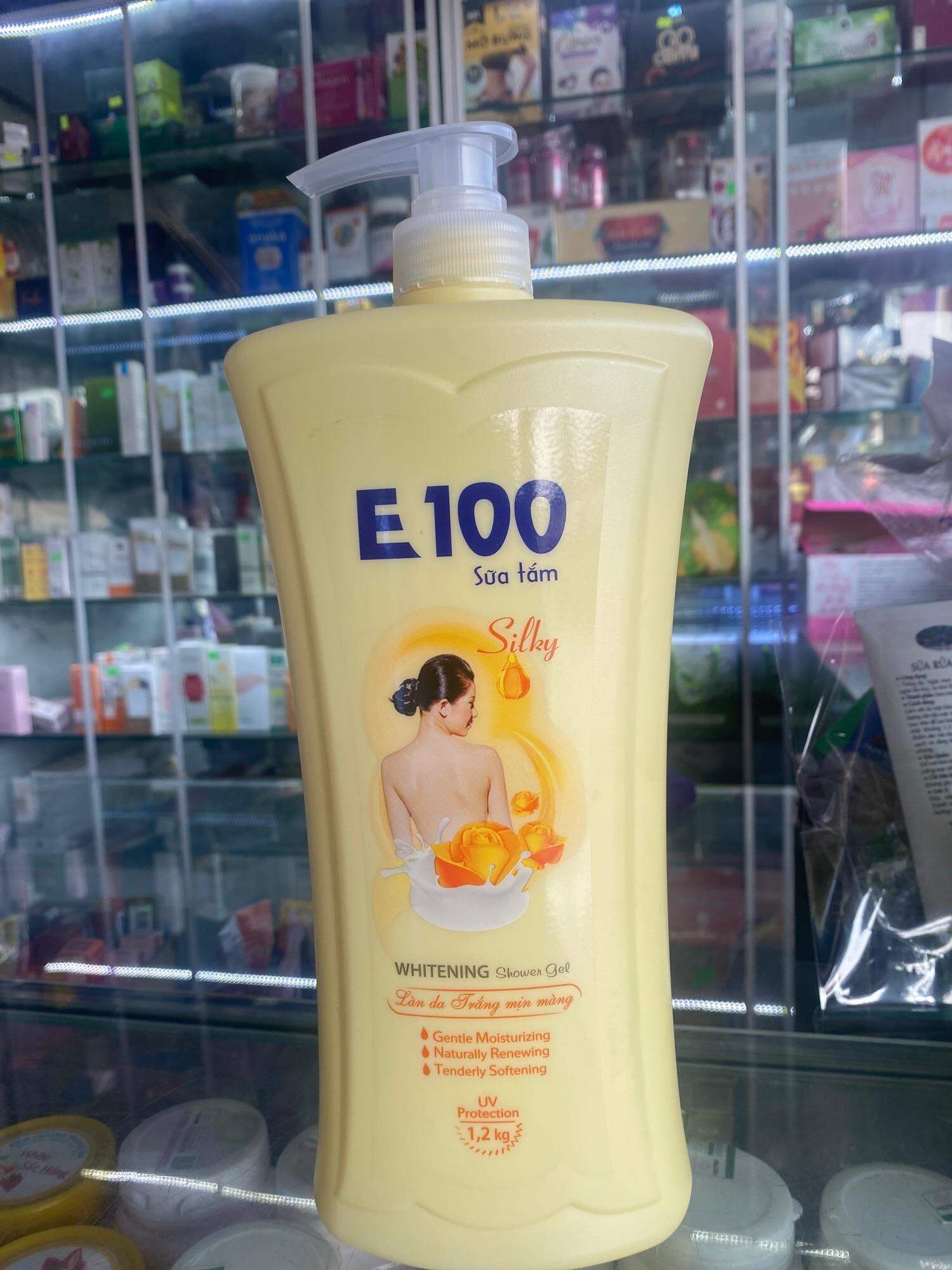 Sữa tắm e100 vàng silky 1200ml