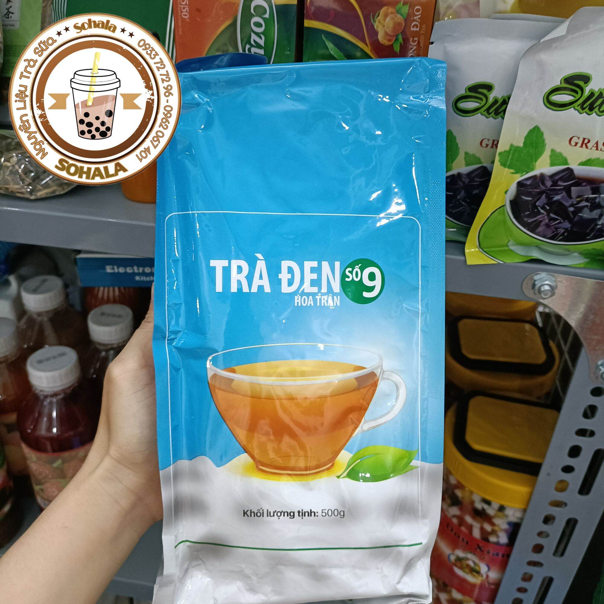 Trà đen số 9 hoa trân túi 500g pha trà sữa thơm ngon