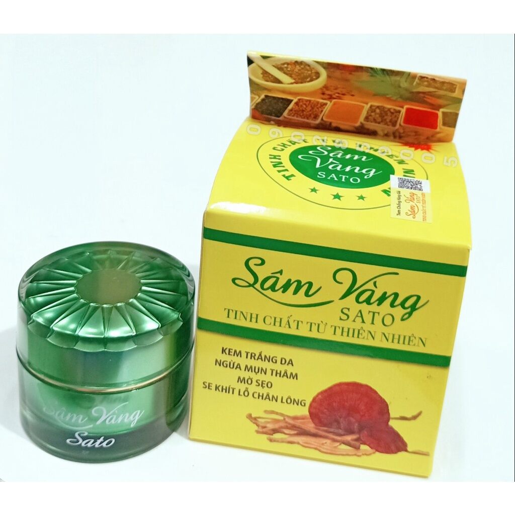 kem mụn sâm vàng sato thảo dược đông y