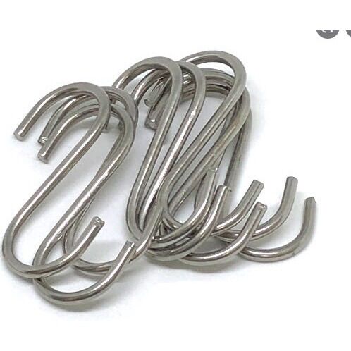 🪝Bán Sỉ_ 100 Cái Móc S Treo đồ (dài 6cm)